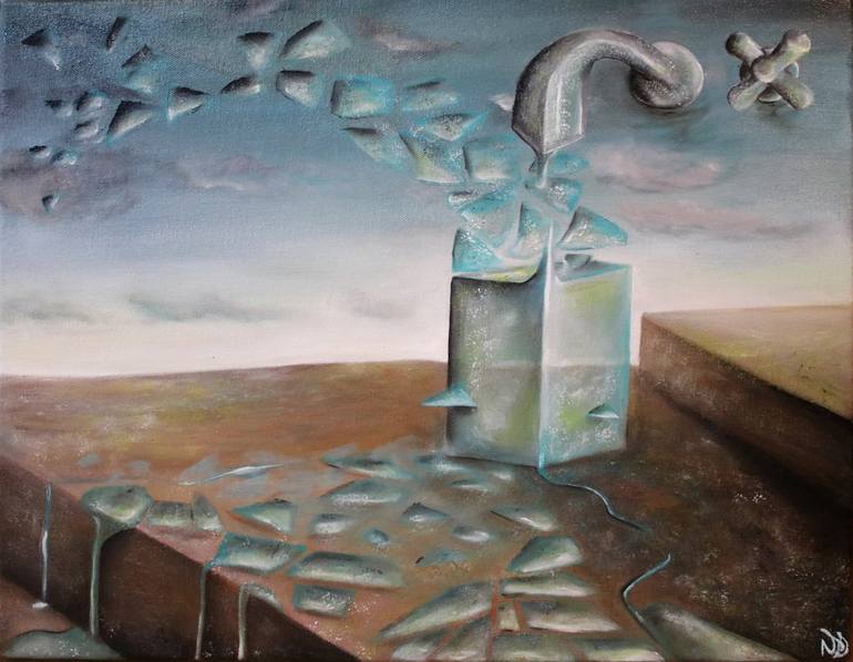 Original Surrealism Landscape Paintings by Vanessa Stefanova
