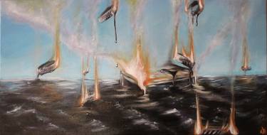 Original Surrealism Landscape Paintings by Vanessa Stefanova