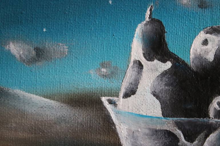 Original Surrealism Still Life Painting by Vanessa Stefanova
