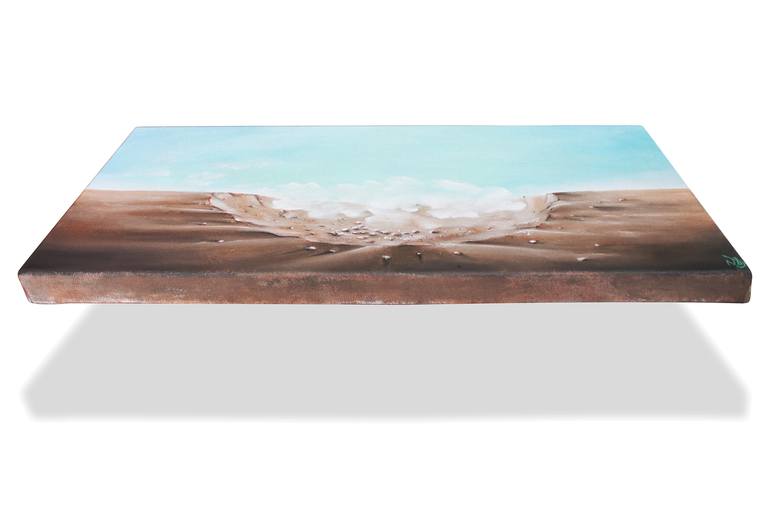 Original Surrealism Landscape Painting by Vanessa Stefanova