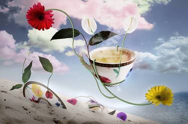 Original Surrealism Food Mixed Media by Vanessa Stefanova