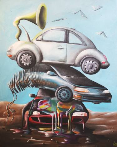 Original Car Paintings by Vanessa Stefanova