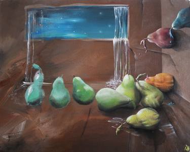 Original Surrealism Food Paintings by Vanessa Stefanova