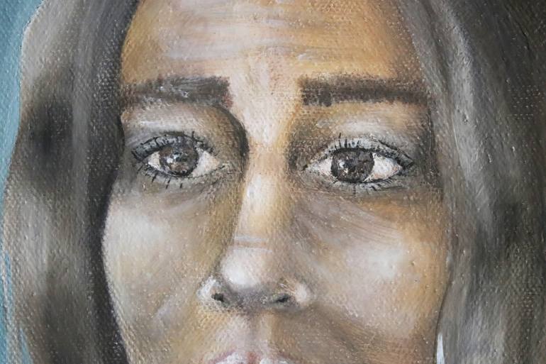 Original Surrealism People Painting by Vanessa Stefanova