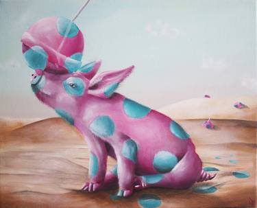 Original Surrealism Animal Paintings by Vanessa Stefanova