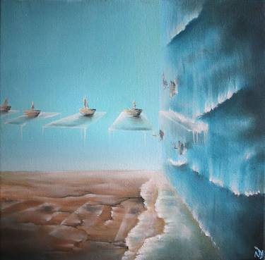 Original Surrealism Landscape Paintings by Vanessa Stefanova