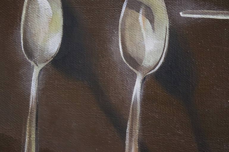 Original Surrealism Food Painting by Vanessa Stefanova