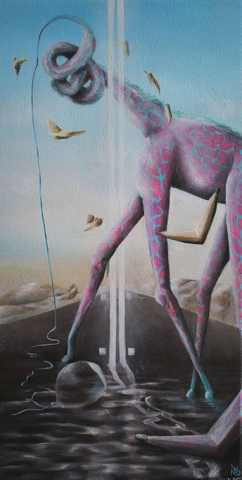 Original Surrealism Animal Paintings by Vanessa Stefanova