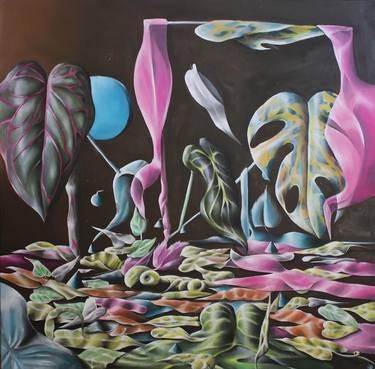 Original Surrealism Floral Paintings by Vanessa Stefanova