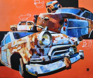 Print of Automobile Paintings by Evgeniy Shapovalov