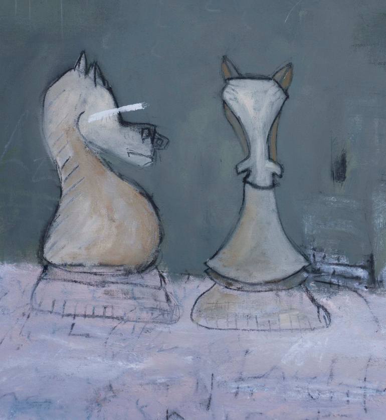 Original Conceptual Abstract Painting by Sevag Mahserejian
