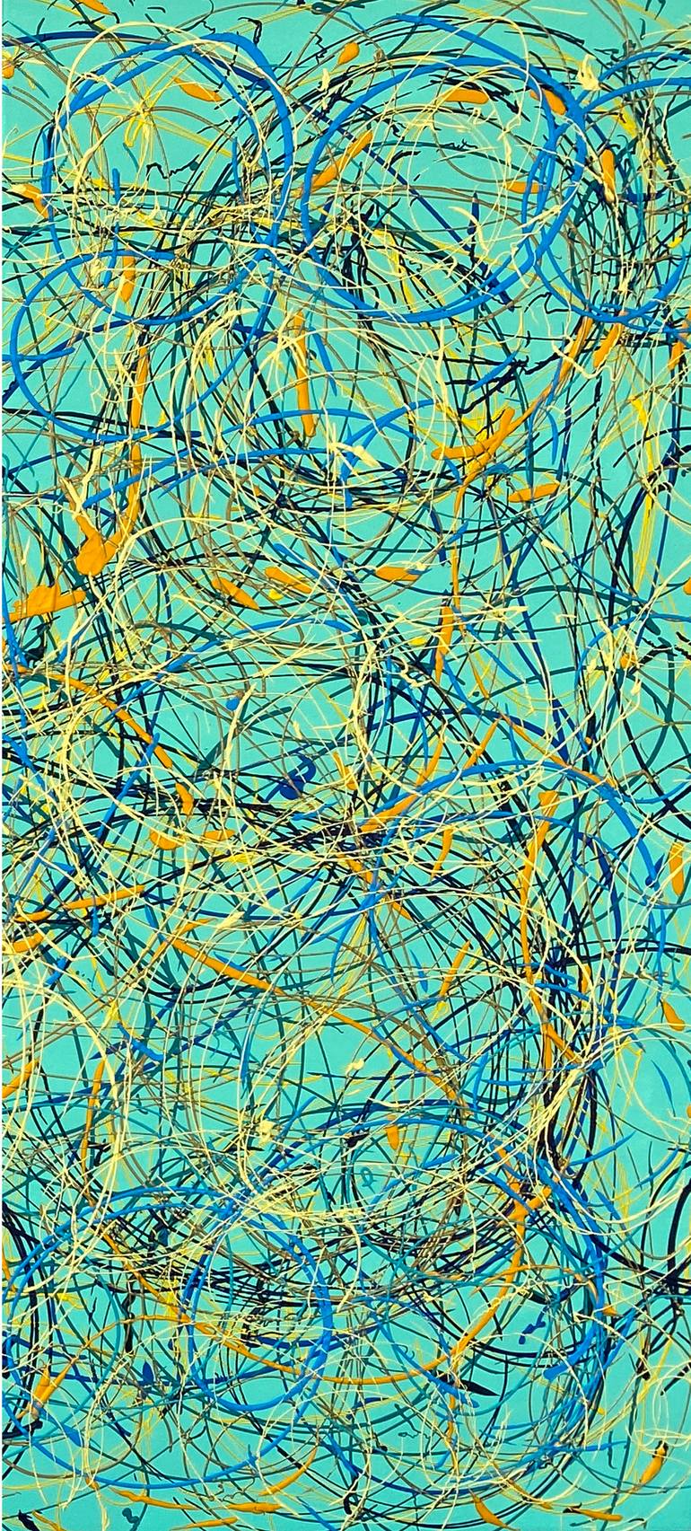 Original Abstract Expressionism Abstract Painting by James Wang