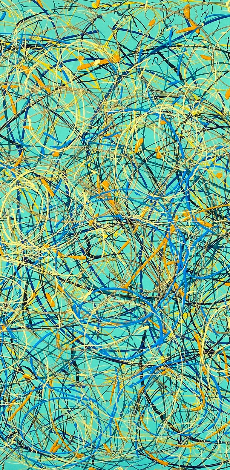 Original Abstract Expressionism Abstract Painting by James Wang