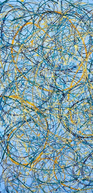 Original Abstract Expressionism Abstract Painting by James Wang