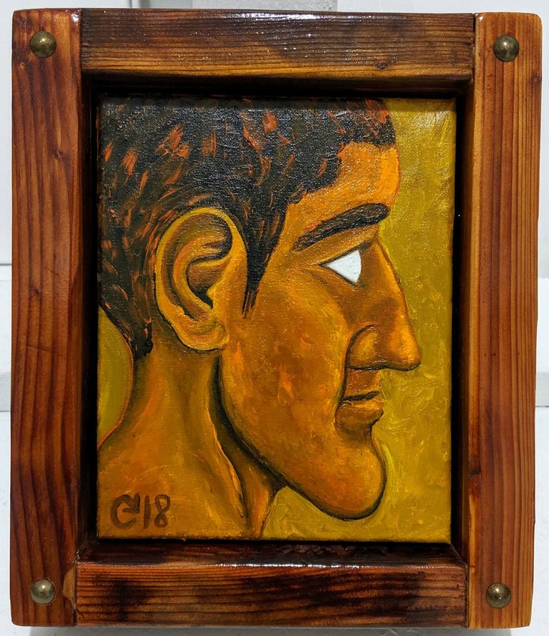 Original Figurative Men Paintings by Art Ramon Paintings
