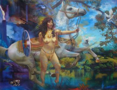 Print of Figurative Nude Paintings by Aida Paniura