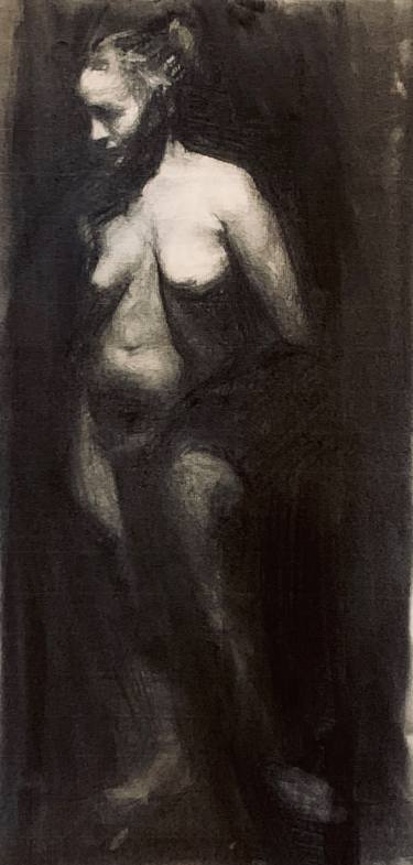 Original Figurative Nude Drawings by Vanda Reiss