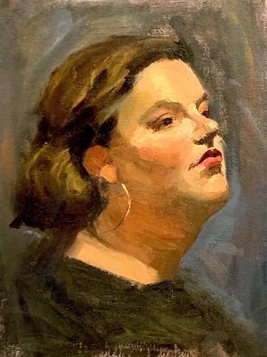 Original Portrait Painting by Vanda Reiss