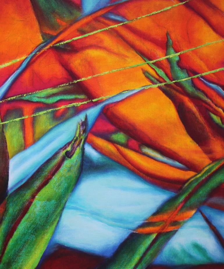 Original Abstract Nature Painting by Alamelu Annamalai