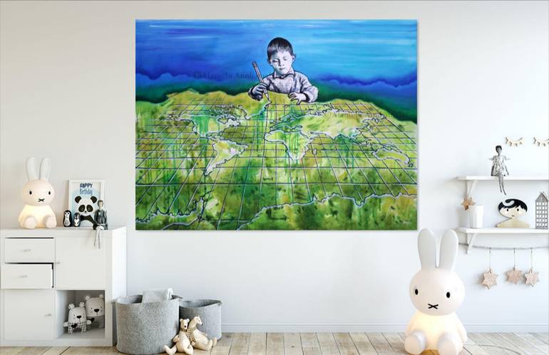 Original Conceptual Children Painting by Alamelu Annamalai