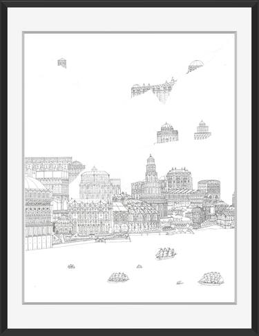 Original Classicism Architecture Paintings by Dennis Rakar