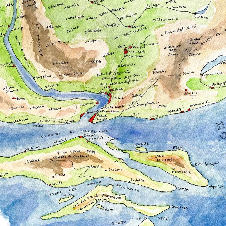 Original Conceptual Fantasy Painting by Dennis Rakar