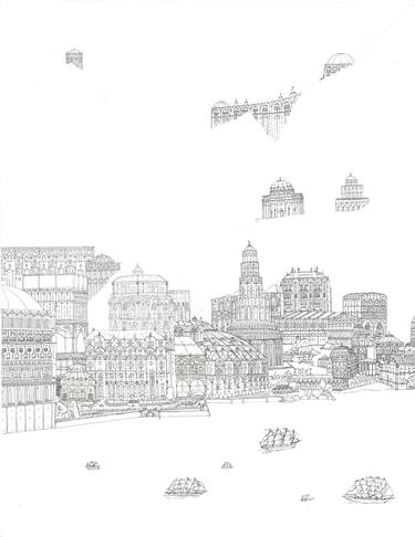 Print of Illustration Cities Drawings by Dennis Rakar