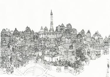 Print of Fine Art Architecture Drawings by Dennis Rakar