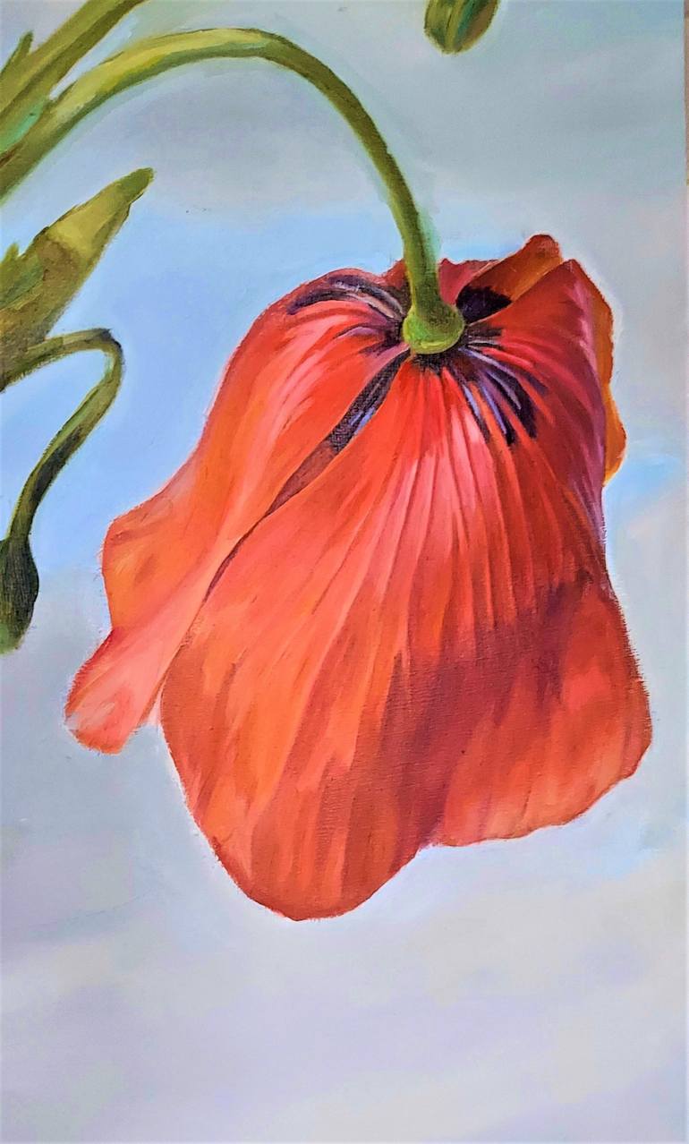 Original Floral Painting by Michael Lupa