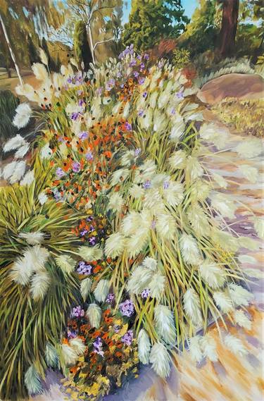 Original Floral Painting by Michael Lupa