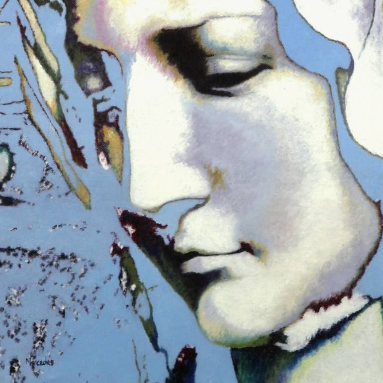 Original Figurative Religion Painting by Mercedes Soret