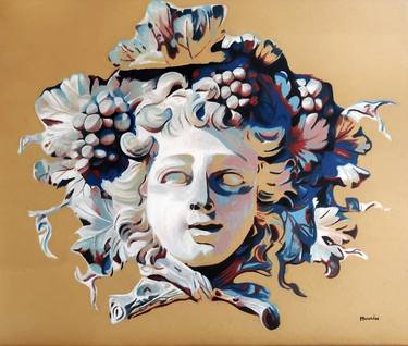 Original Figurative Classical mythology Paintings by Mercedes Soret