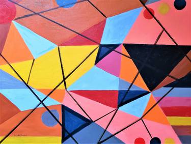 Print of Cubism Patterns Paintings by Li Narboni