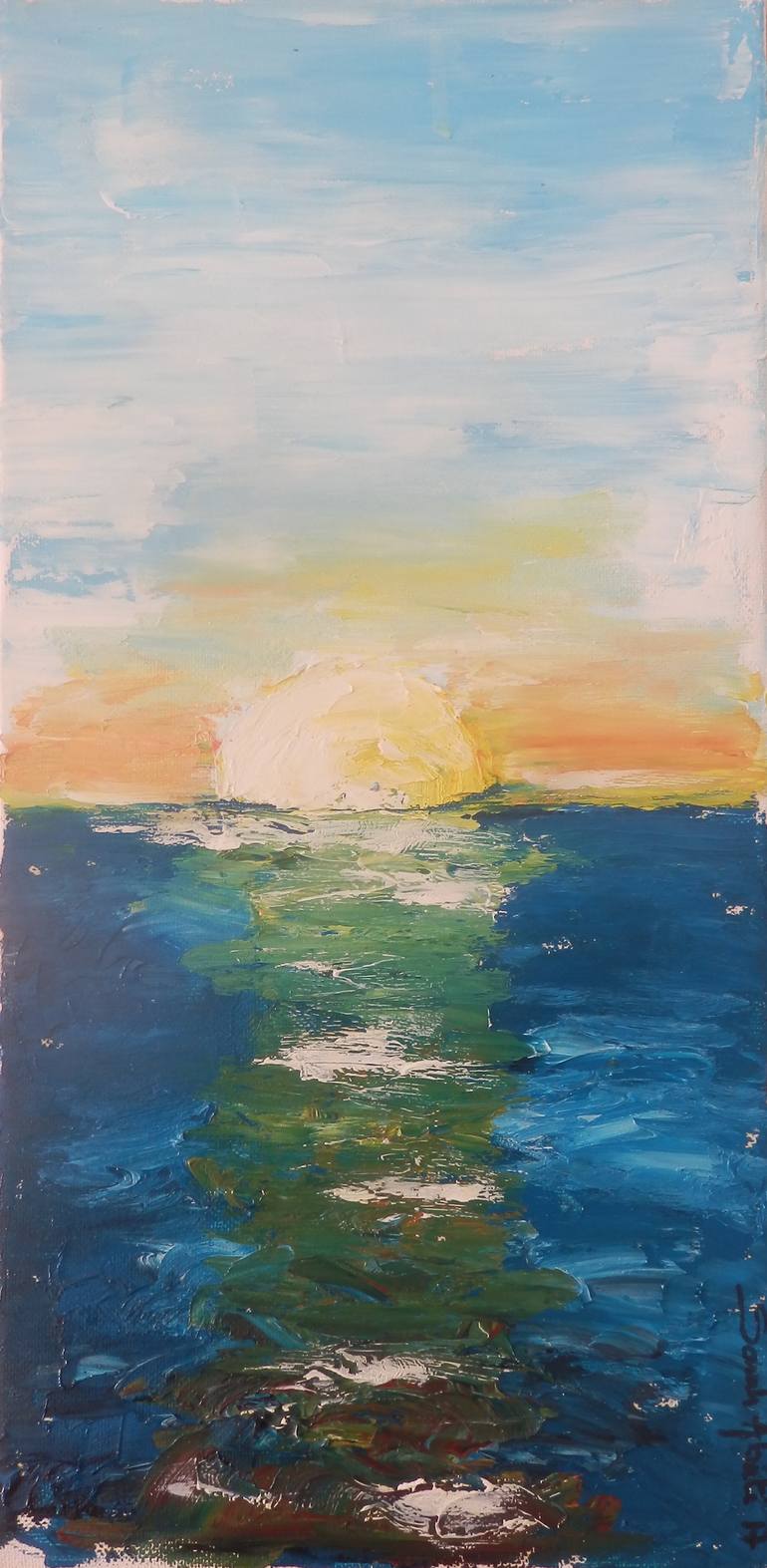 Sundowner Painting by Sarah Abati | Saatchi Art