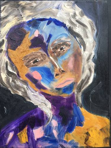 Print of Abstract Expressionism Portrait Paintings by Rosielea Leat