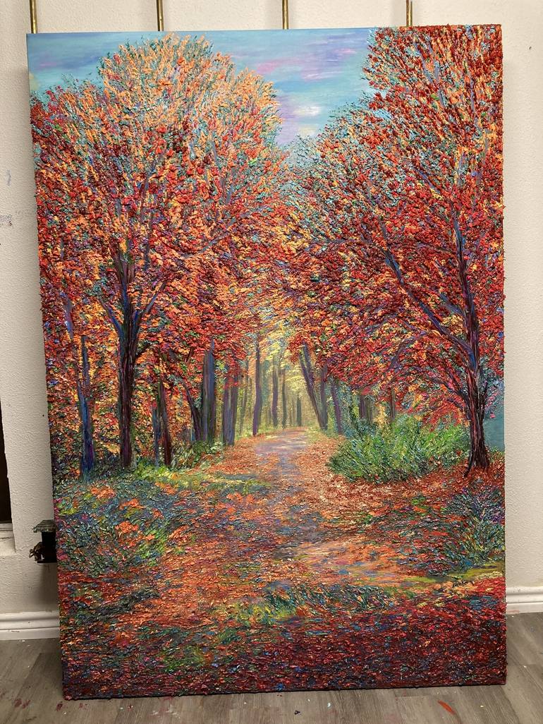 Original Impressionism Landscape Painting by Kenneth Halvorsen