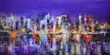 Original Impressionism Cities Paintings by Kenneth Halvorsen