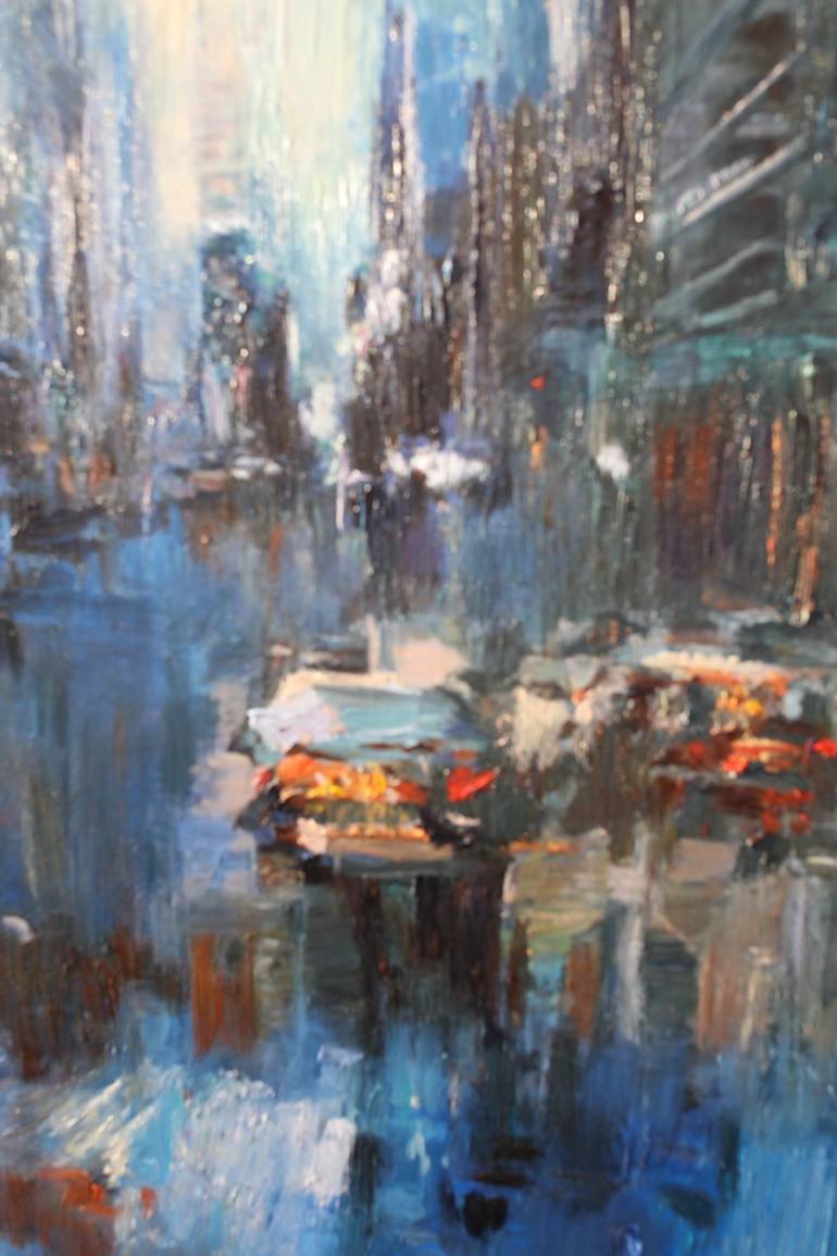 Original Impressionism Cities Painting by Kenneth Halvorsen