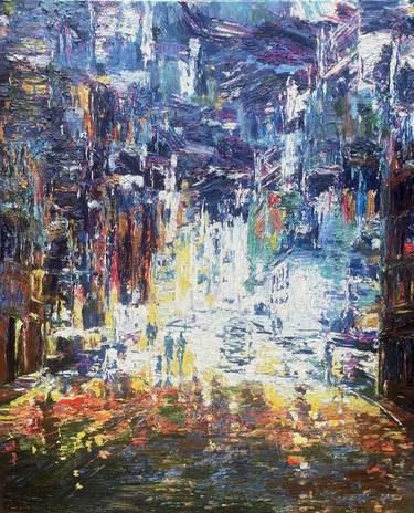 Original Impressionism Cities Paintings by Kenneth Halvorsen