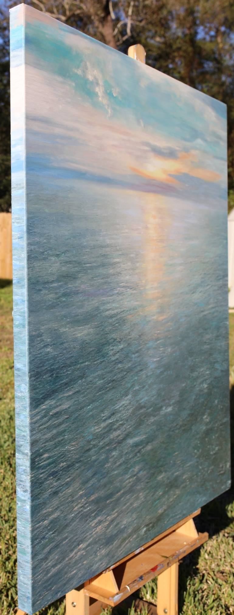 Original Impressionism Seascape Painting by Kenneth Halvorsen