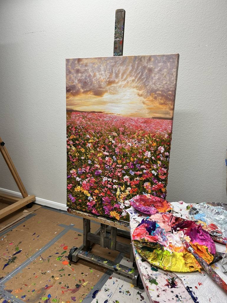 Original Impressionism Landscape Painting by Kenneth Halvorsen