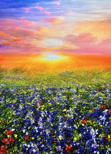 Original Impressionism Landscape Painting by Kenneth Halvorsen