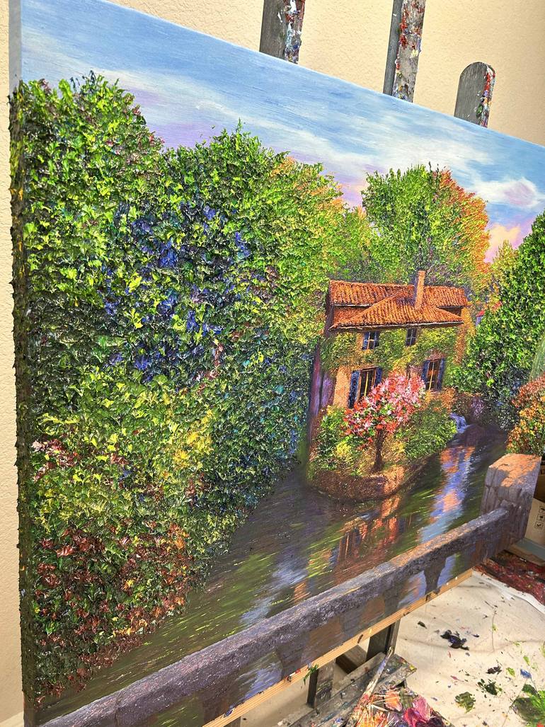 Original Impressionism Landscape Painting by Kenneth Halvorsen