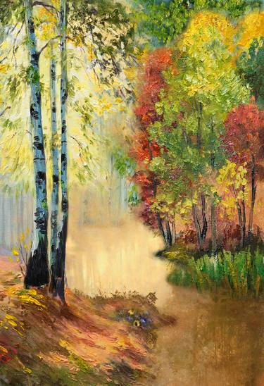 Print of Impressionism Landscape Paintings by Kenneth Halvorsen