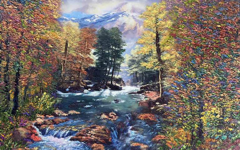 Original Fine Art Landscape Painting by Kenneth Halvorsen