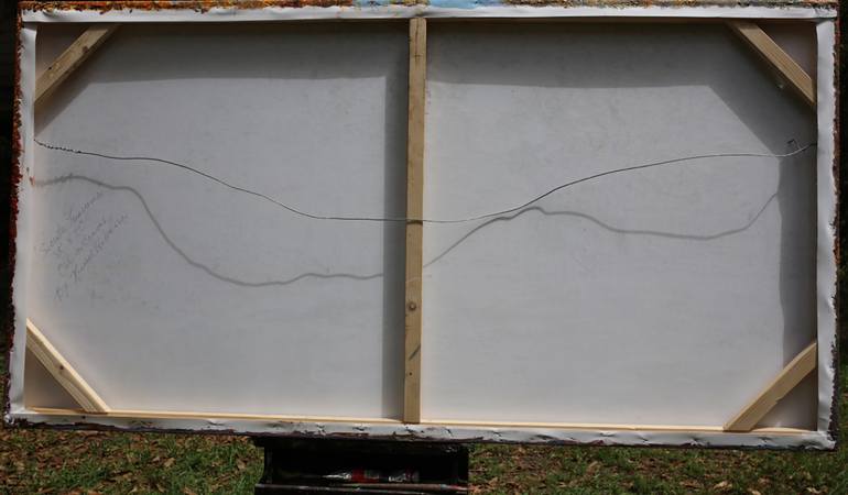 Original Art Deco Landscape Painting by Kenneth Halvorsen