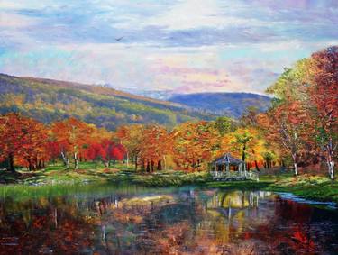 Original Impressionism Landscape Paintings by Kenneth Halvorsen