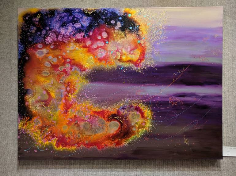 Original Abstract Expressionism Abstract Painting by Priya Rama