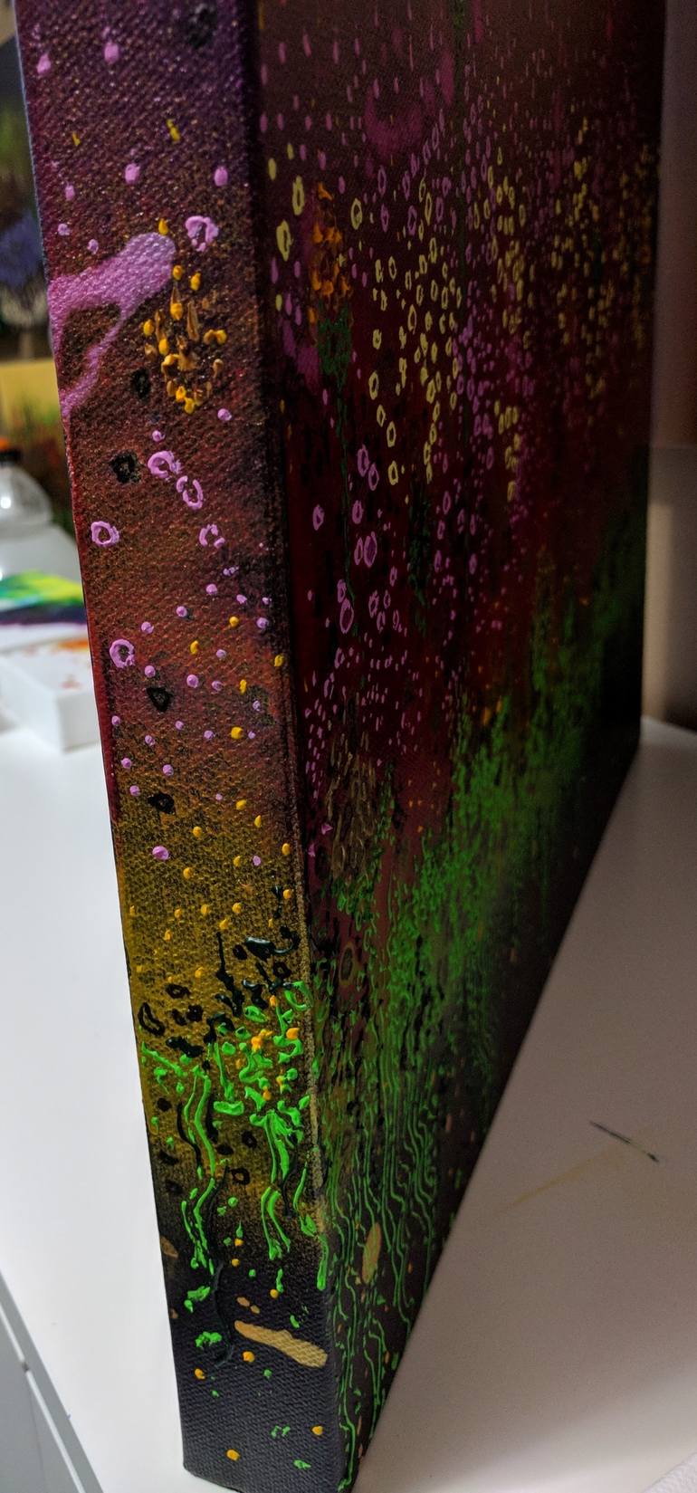 Original Abstract Expressionism Abstract Painting by Priya Rama
