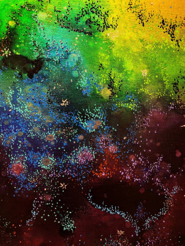 Original Abstract Expressionism Abstract Painting by Priya Rama